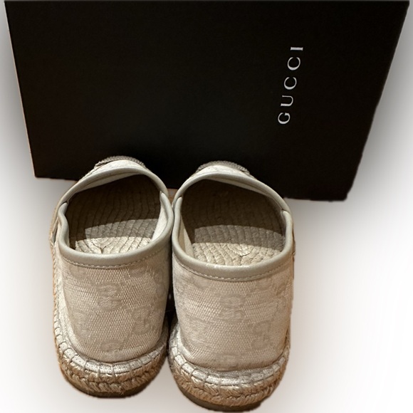 GUCCI Auth Espadrilles Beige Like New sz8 - Picture 6 of 7